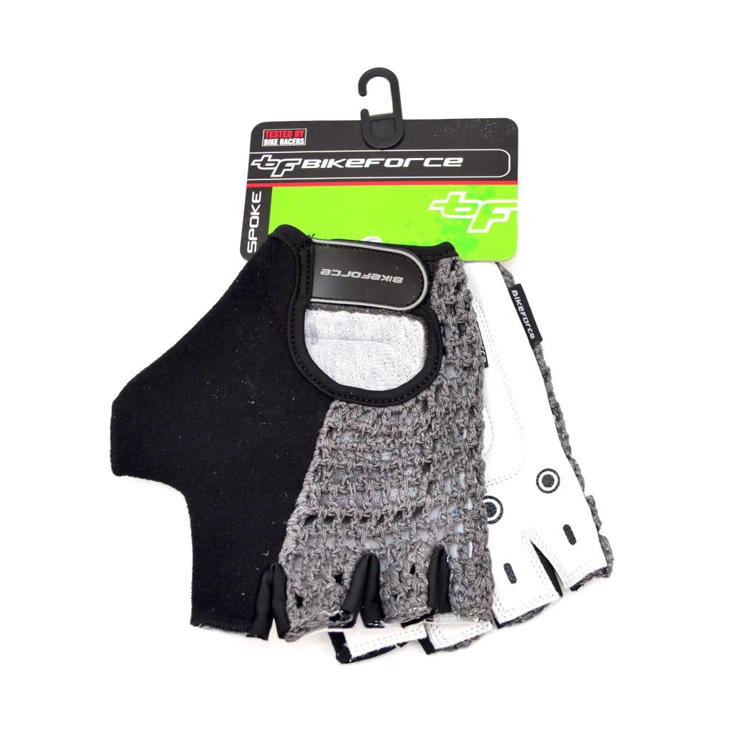 Manusi BIKEFORCE Spoke negru-gri XXL