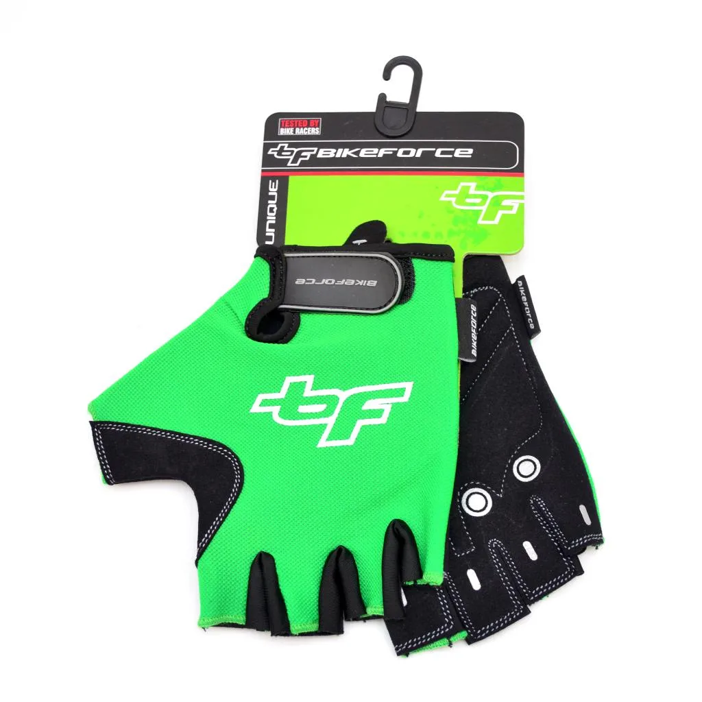 Manusi MTB BIKEFORCE Unique verde XXL