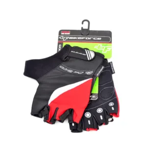 Manusi MTB BIKEFORCE Zoom negru/rosu S
