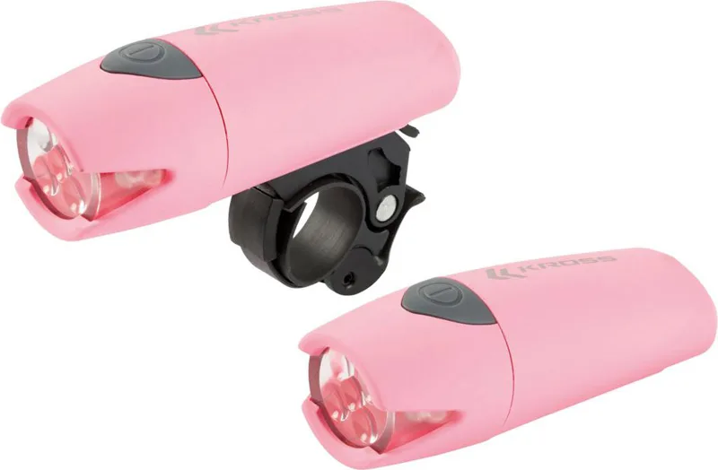 Lampa fata Kross Scope 5 LED 2 functii pink