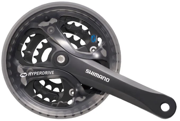 Angrenaj pedalier Shimano FC-M361-L 8/7 viteze 48x38x28T 175mm