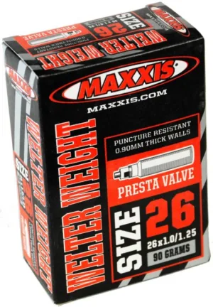 Camera 26X1.0/1.25 FV48 Maxxis Welterweight 0.9mm Presta