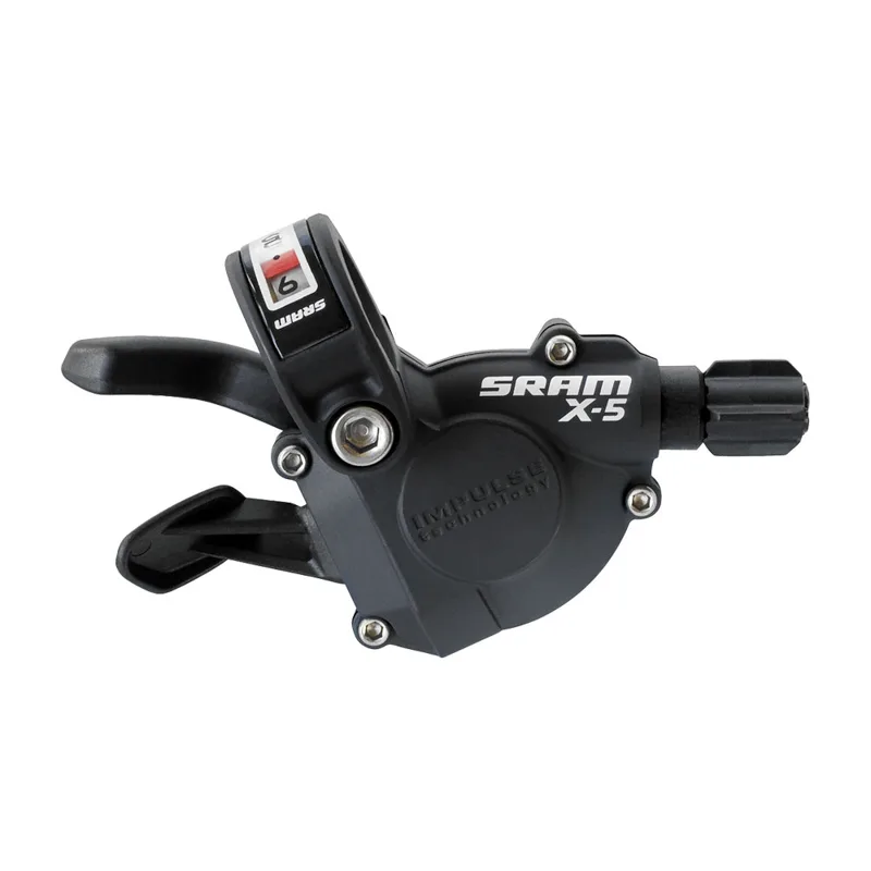Manete schimbator X-5 Trigger 1:1 negru 9 3 viteze box -09