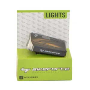 Lampa fata BikeForce Krypton black 3 functii USB
