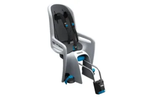 Thule RideAlong Bike Seat Light Grey cu montare pe bicicleta in spate
