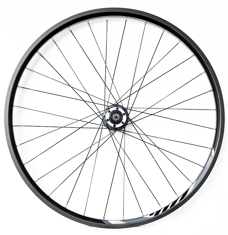 Roata fata Kross Disc 26 32H ax 10mm Q/R 6 piulite black janta dubla