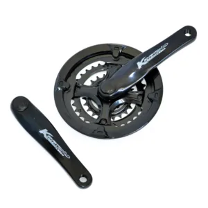 Angrenaj Krypton-X aluminiu patrat T22/32/42 negru 170mm