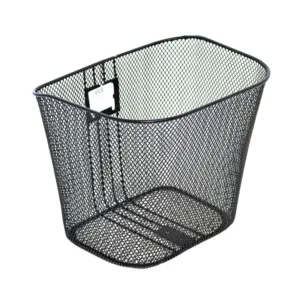Cos fata metal negru prindere fixa 35x25x26.5 cm