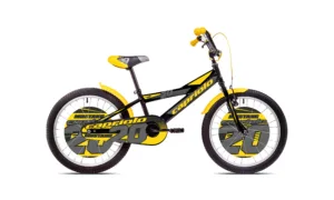 Bicicleta copii 20 Capriolo Mustang negru galben