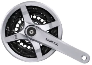 Angrenaj Shimano Tourney FC-TY 501 42/34/24 175 mm argintiu 6/7/8 (EFCTY501E244CSB)