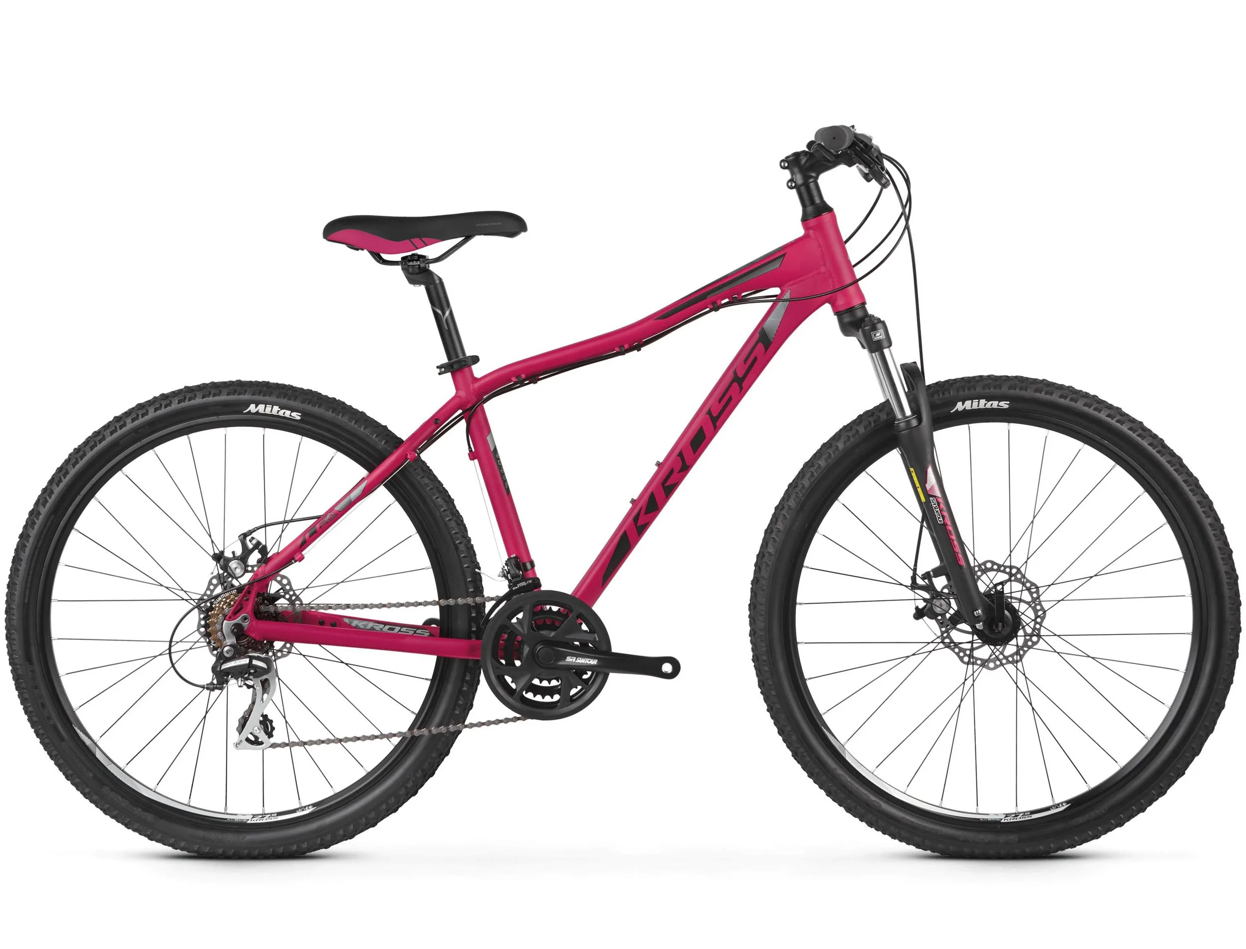 Bicicleta Kross Lea 4.0 26 DXXS pink silver black mate