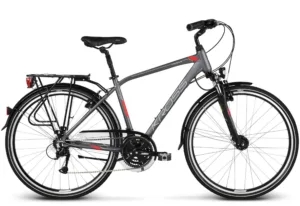Kross Trans 4.0 28 S grafit rosu argintiu mat