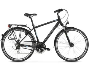 Bicicleta Kross Trans 3.0 28 S black-steel-silver-mate