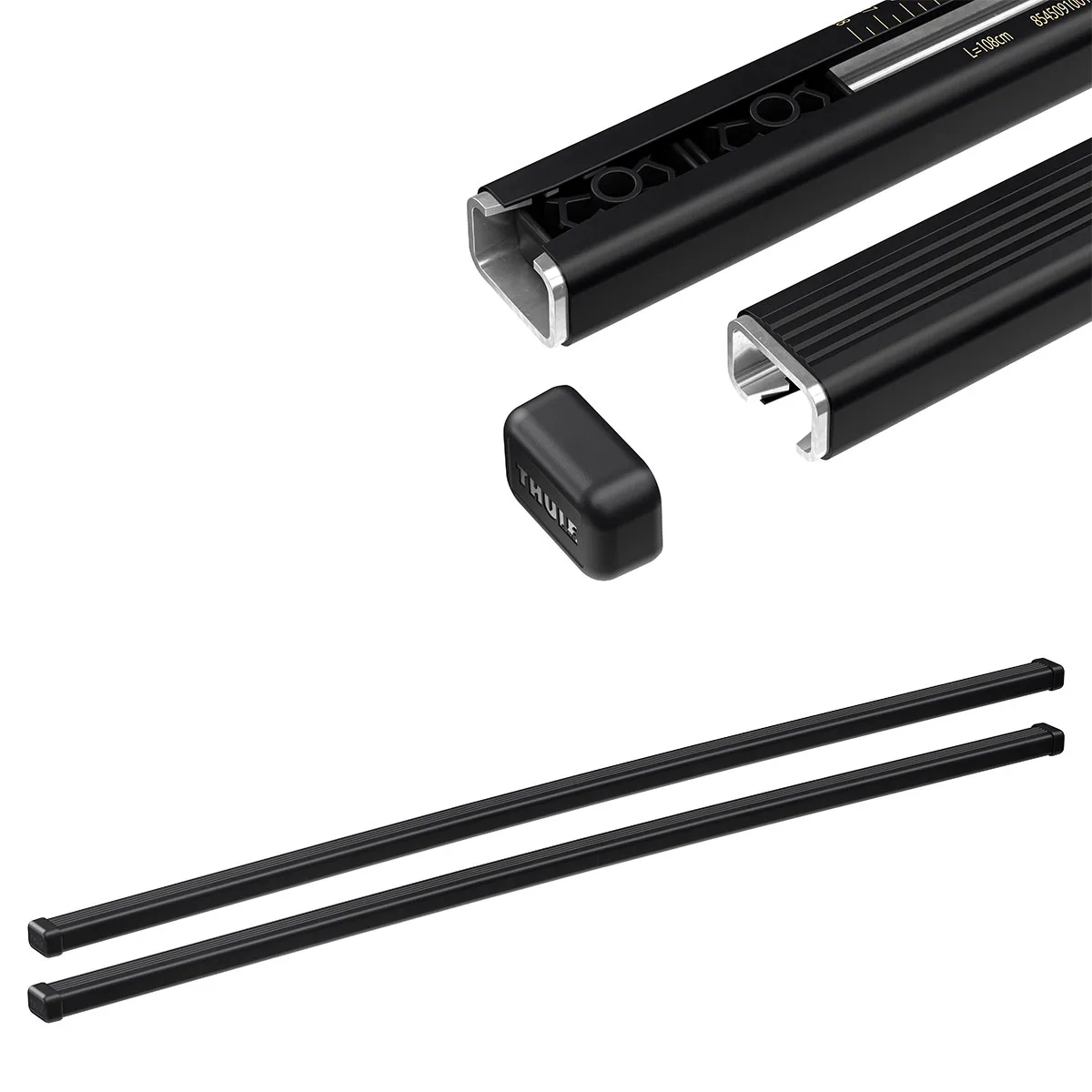 Thule Bara 118 cm negru (2 bucati pe set) otel
