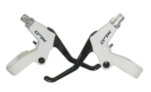 Maneta frana XLC BL-V01 aluminiu alb/negru pentru Rapidfire