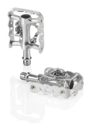 Pedale XLC PD-S20 double-sided silver SPD-comp.OE-packed