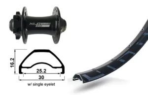 FW 29 XLC 6-hole black TA 15 32L Rodi Ready 25 disc black Niro spokes(bk)