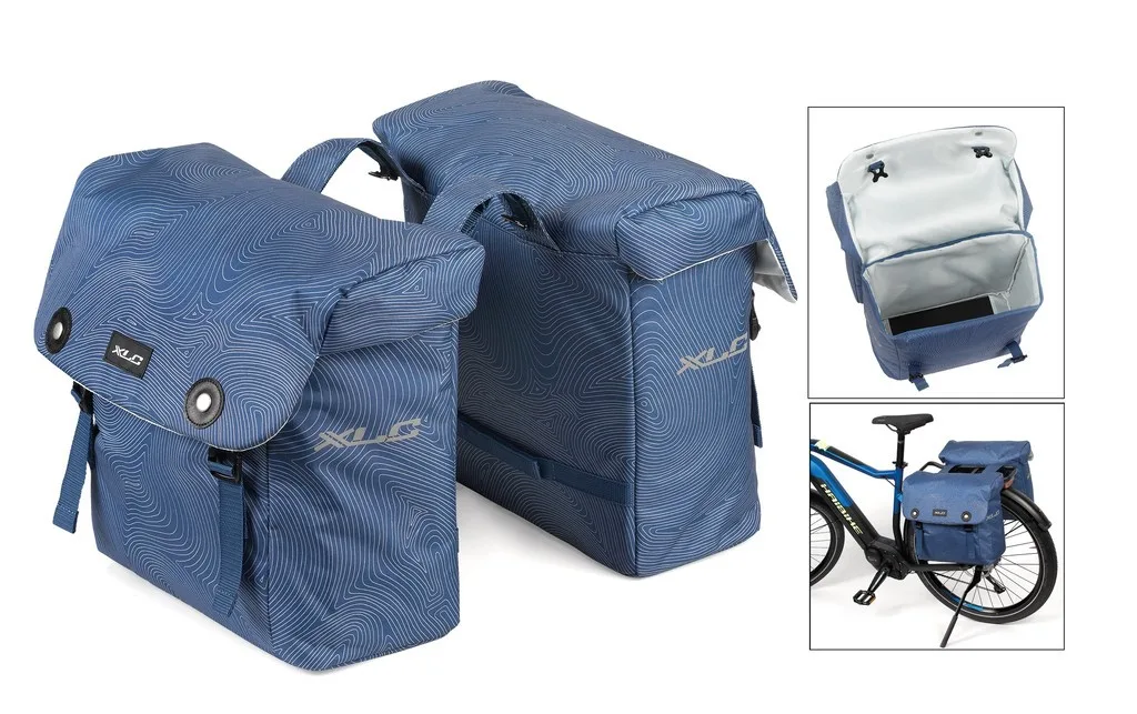 Geanta portbagaj XLC Luxus blue fingerprint 32x34x15cm 33l