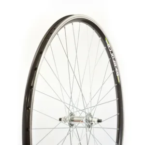 Roata fata 28x1.75, janta D-V brake,36H,butuc otel,ax cu piulite