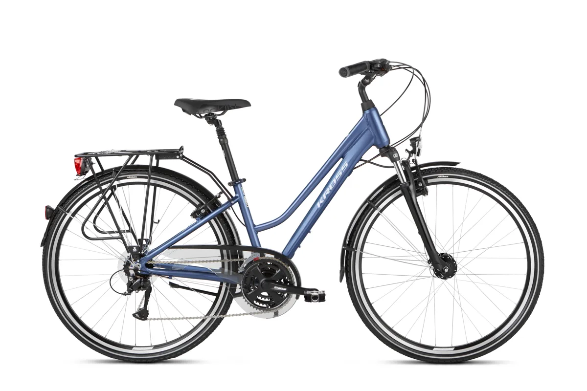 Kross Trans 4.0 28 DM blue-white glossy