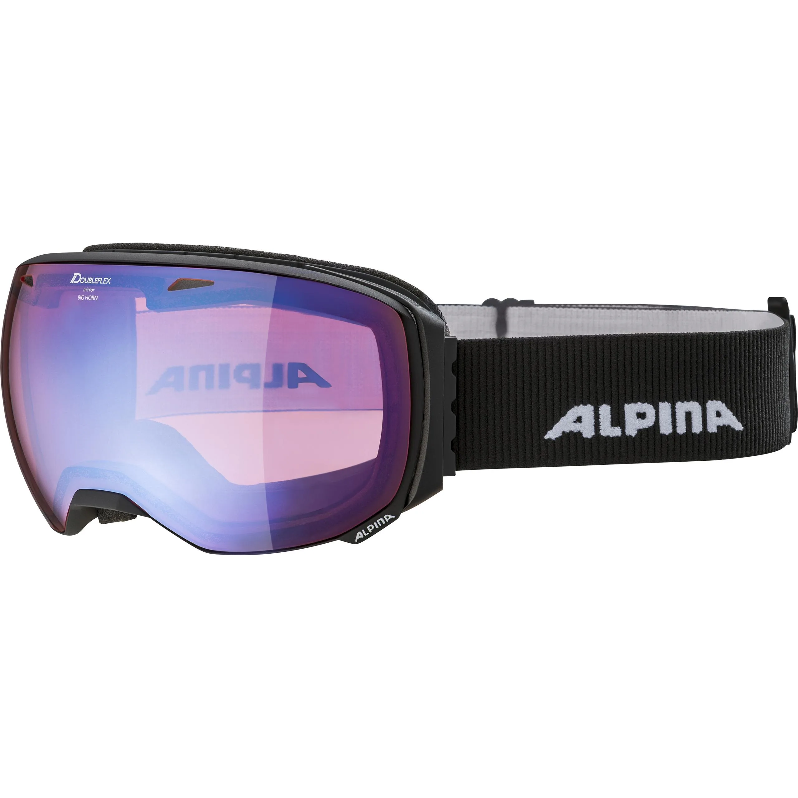 Ochelari schi Alpina BIG HORN black mat HM blue sph.
