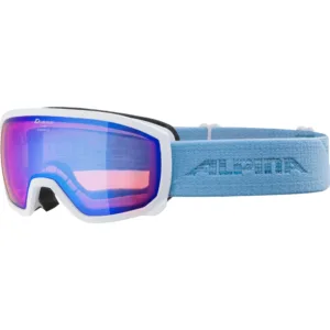 Ochelari schi Alpina SCARABEO JR. white-skylbue
