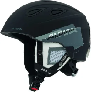 Casca schi Alpina GRAP 2.0 black-grey mat 57-61