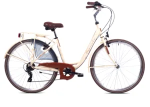 Bicicleta dama 28 Capriolo Diana-S aluminiu crem 18