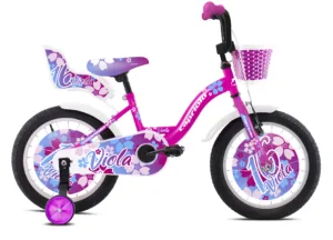 Bicicleta copii 16 Capriolo Viola pink alb