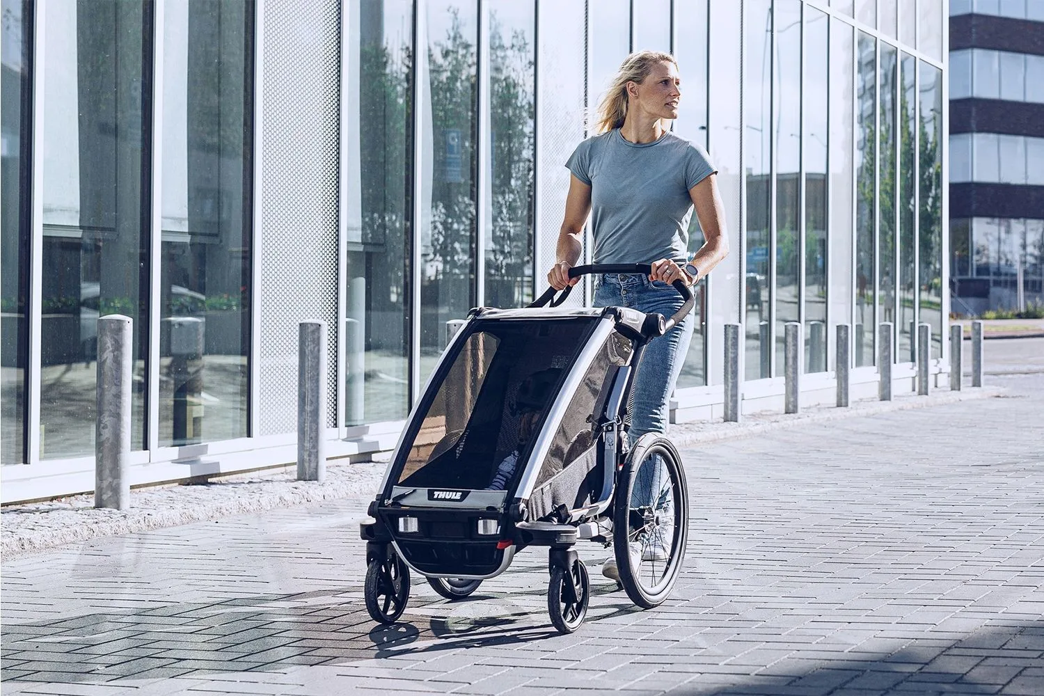 Carucior Thule Chariot Lite 1 Agave - imagine 5