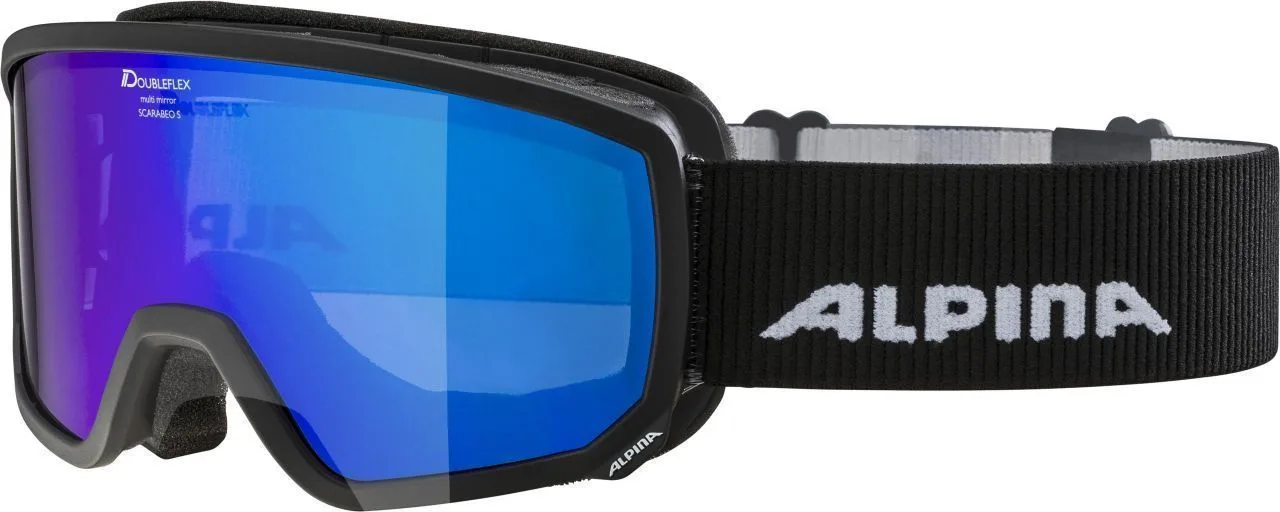 Ochelari schi Alpina SCARABEO S QLite black QLITE blue S2