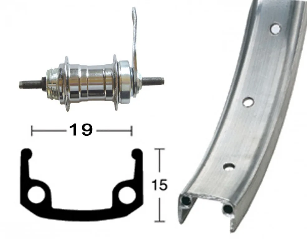 Roata 18 355-19 aluminiu 0 L Back-pedaling Brake Hub, Spite Zinc