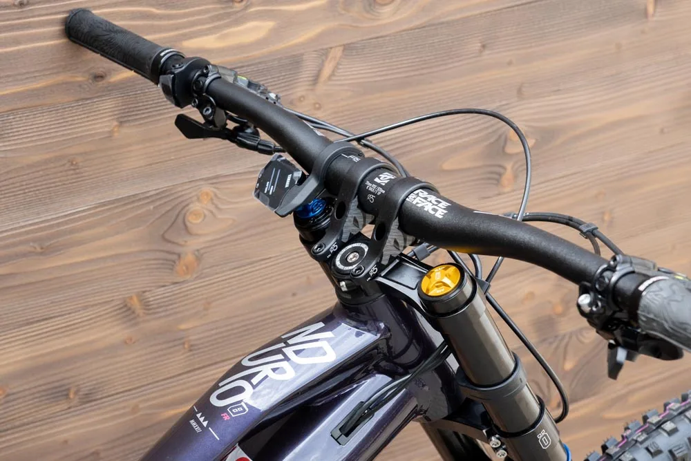 Bicicleta electrica e-bike Haibike NDURO 8 Freeride i720Wh 12-G GX Eagle albastru pink titan M - imagine 9