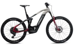 e-bike Haibike AllMtn CF SE i750Wh 12-G X01 AXS Eagle M gloss black grey red chrome