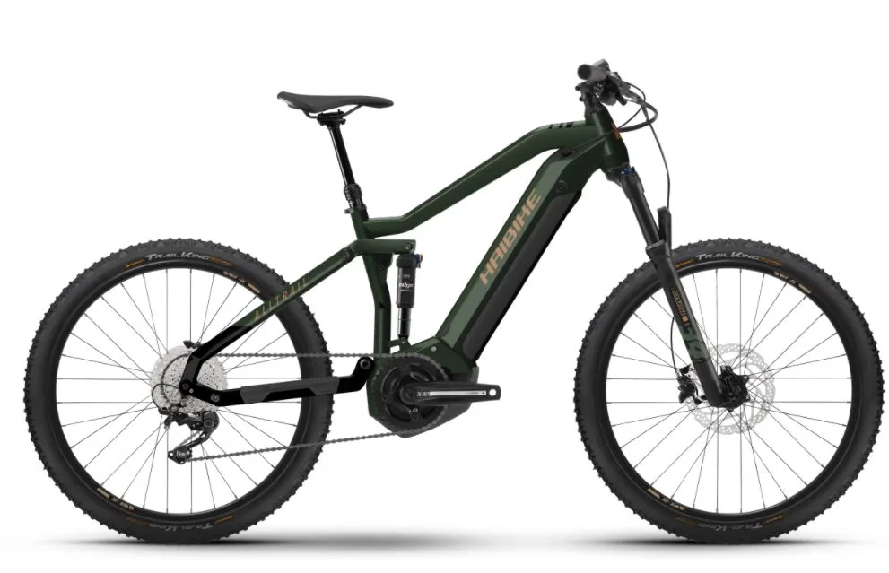 Bicicleta electrica e-bike Haibike AllTrail 4 27.5 i630Wh 11-G Deore verde auriu negru L
