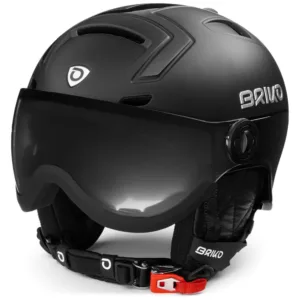 Casca schi BRIKO Strombli Visor Photo shiny black M/L