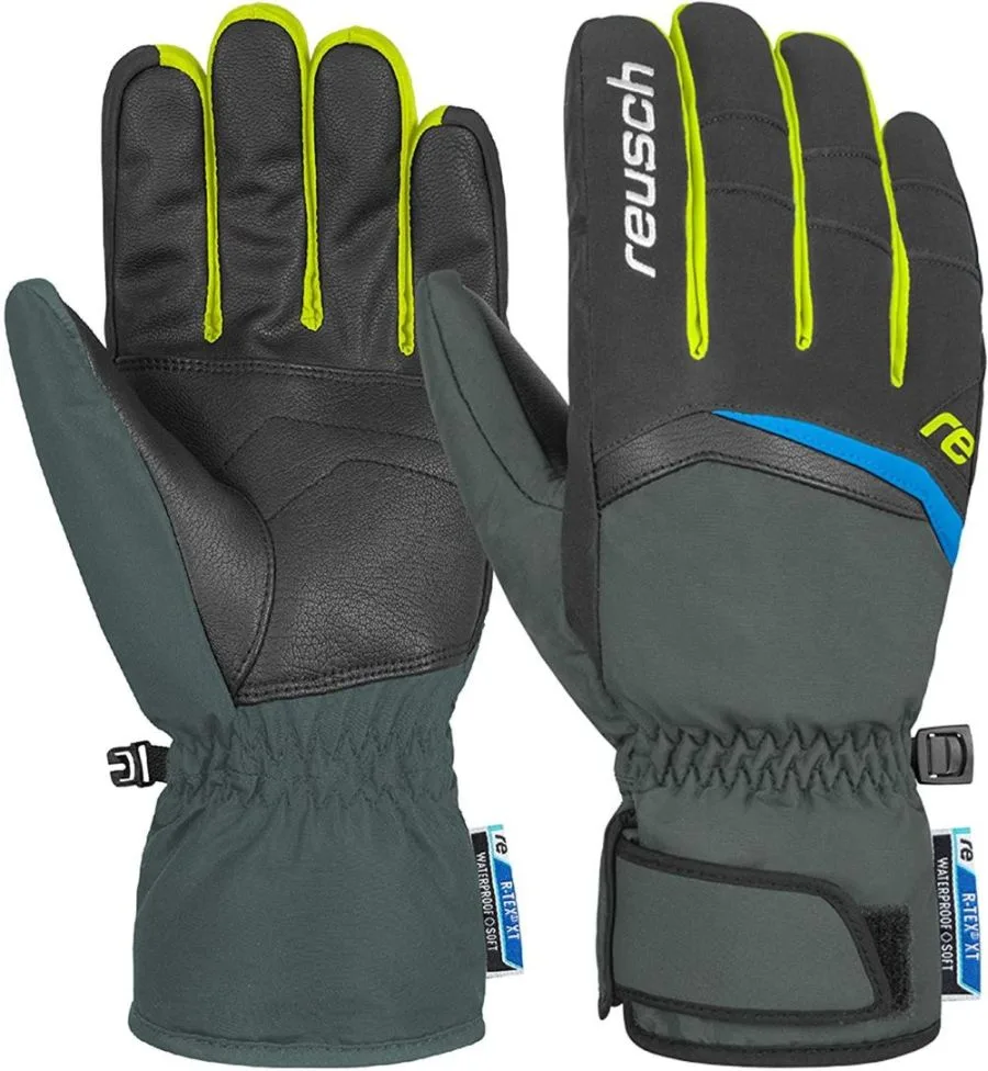 Manusi Reusch Balin R-TEX XT, dark granite-safety yellow 9