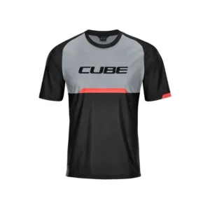 Tricou Cube EDGE Round Neck Jersey S/S black'n'grey L