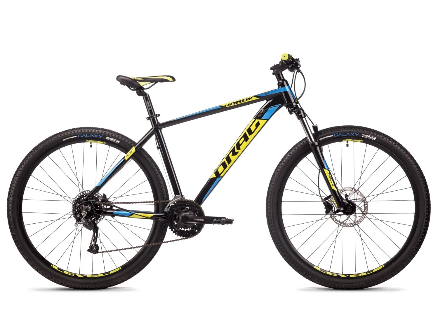 Bicicleta Drag Hardy 7.0 29 M black green, v6 AC-39 M-17 mechanical brake, 3x9 speed