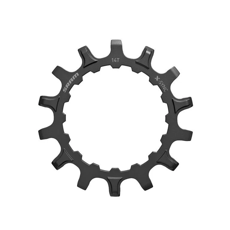 Foaie angrenaj SRAM X-Sync pentru motoare Bosch 14 dinti negru
