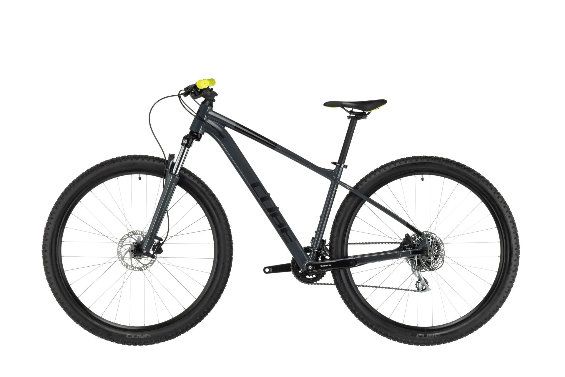 Bicicleta Cube AIM PRO grey flashyellow 22 29 XL - imagine 2