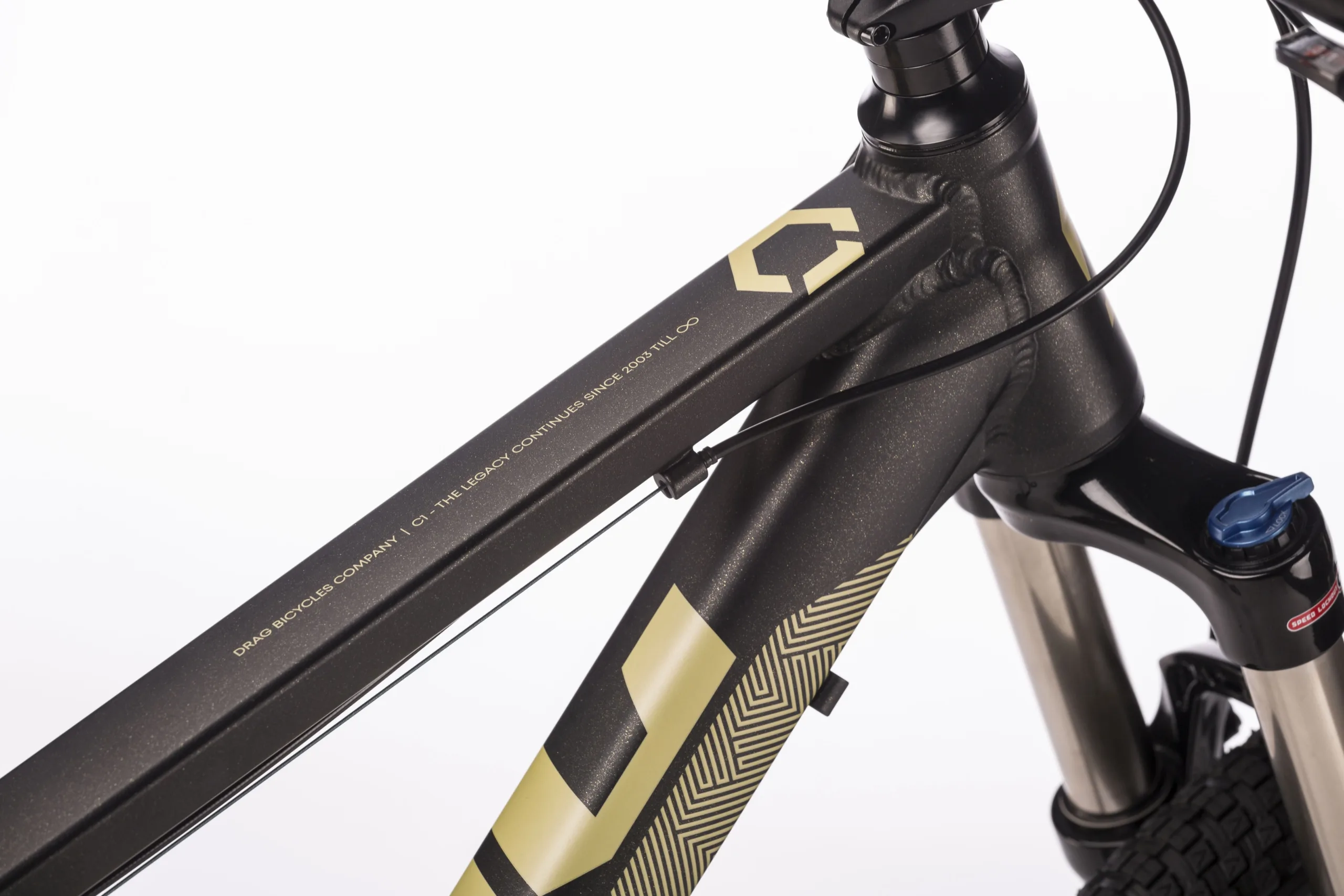Bicicleta Drag C1 Fun 26 L negru auriu 21 - imagine 8