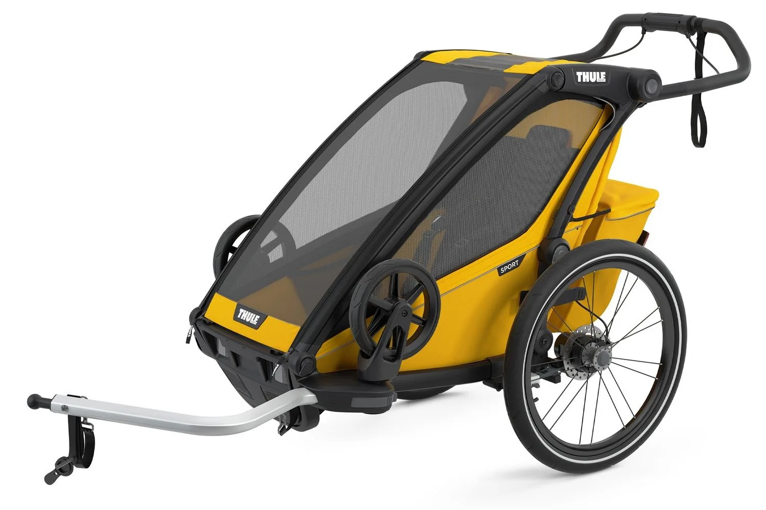 Carucior Thule Chariot Sport 1 scaun negru galben