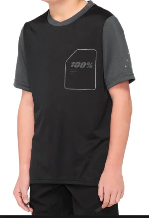 Tricou 100Percent Ridecamp Youth negru/carbune M