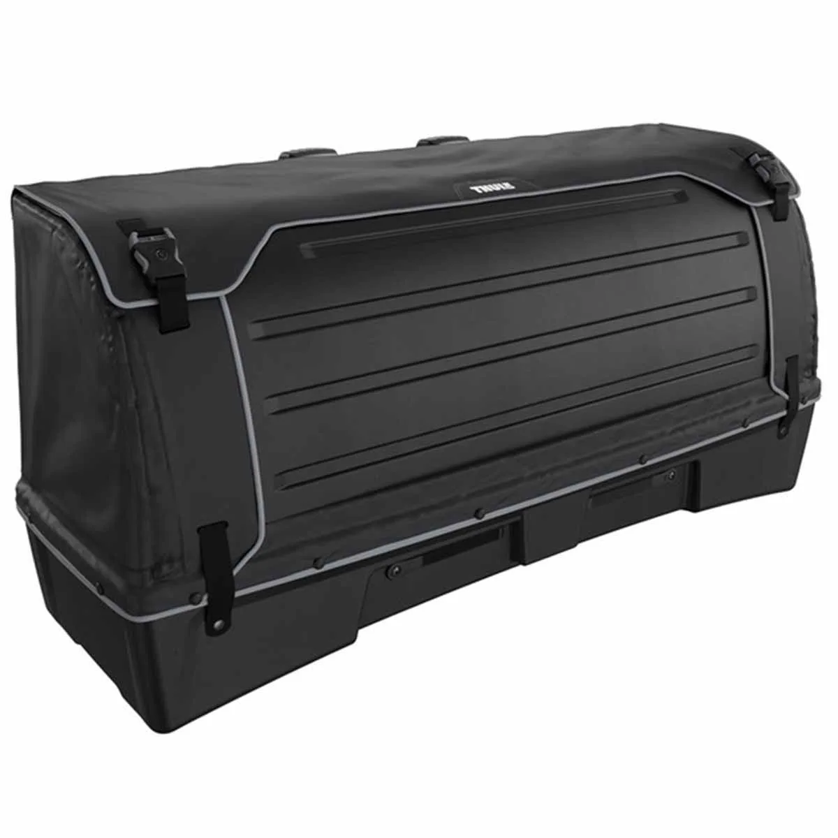 Thule cutie BackSpace XT se monteaza pe suportul de bicicleta VeloSpace XT