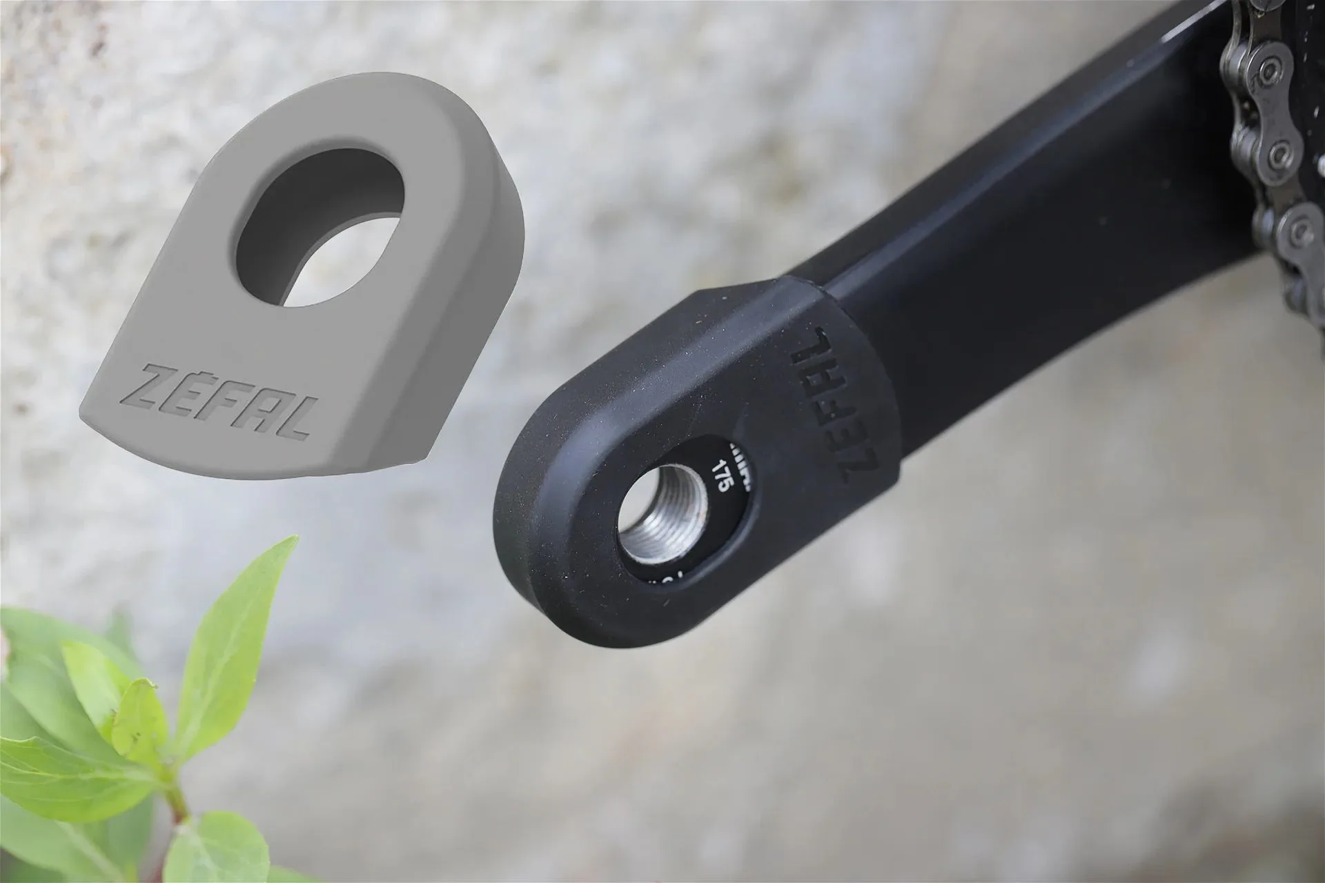 Protectii pedalier Zefal Crank Armor gri 2636 - imagine 2