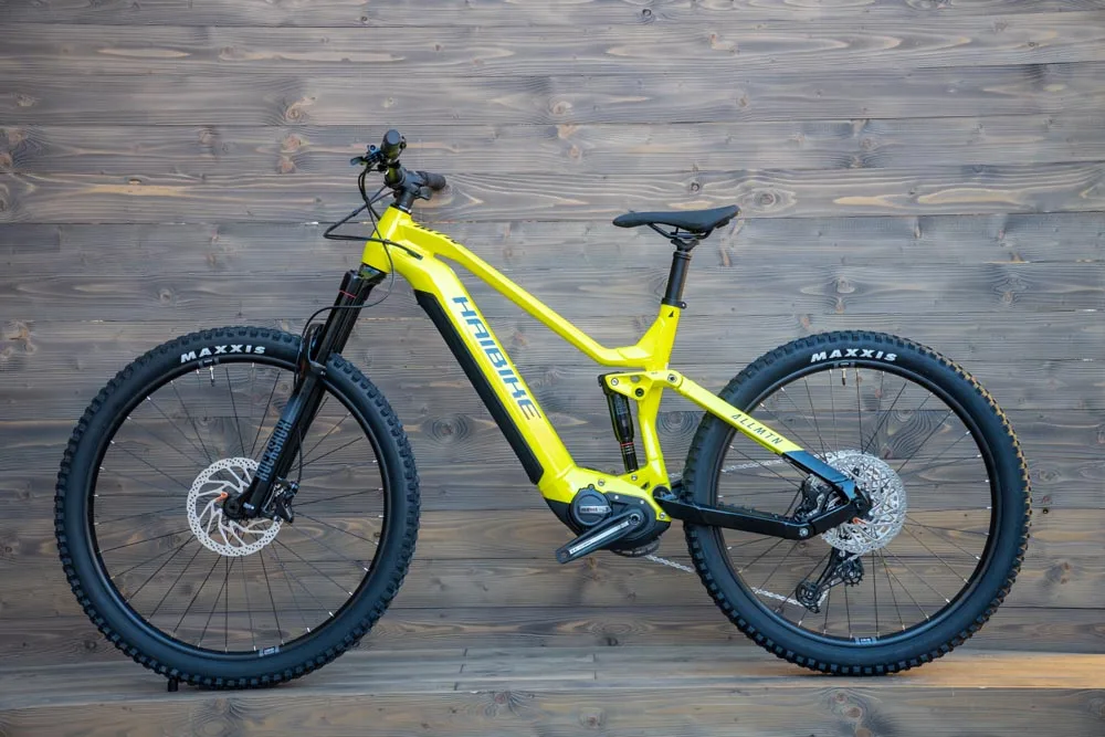 Bicicleta electrica e-bike Haibike AllMtn 3 i720Wh 10-G SX Deore lime negru lucios L - imagine 3