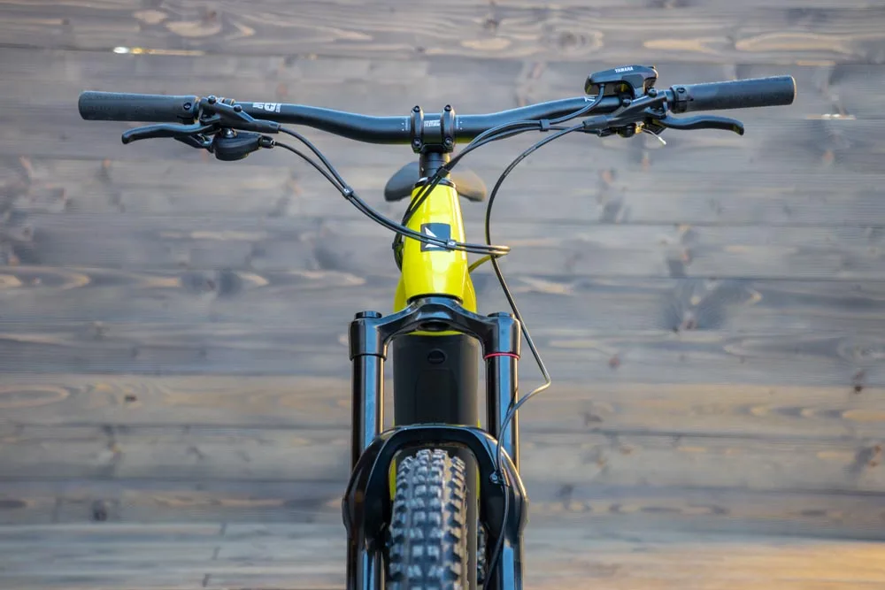 Bicicleta electrica e-bike Haibike AllMtn 3 i720Wh 10-G SX Deore lime negru lucios L - imagine 8