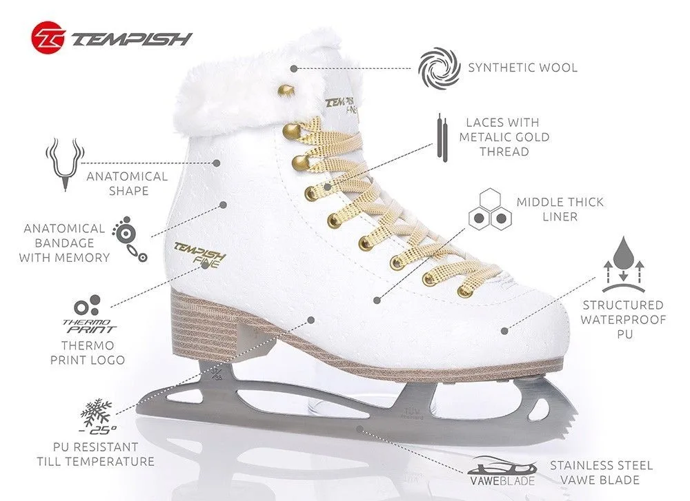 Patine TEMPISH FINE figure skate 36 - imagine 3