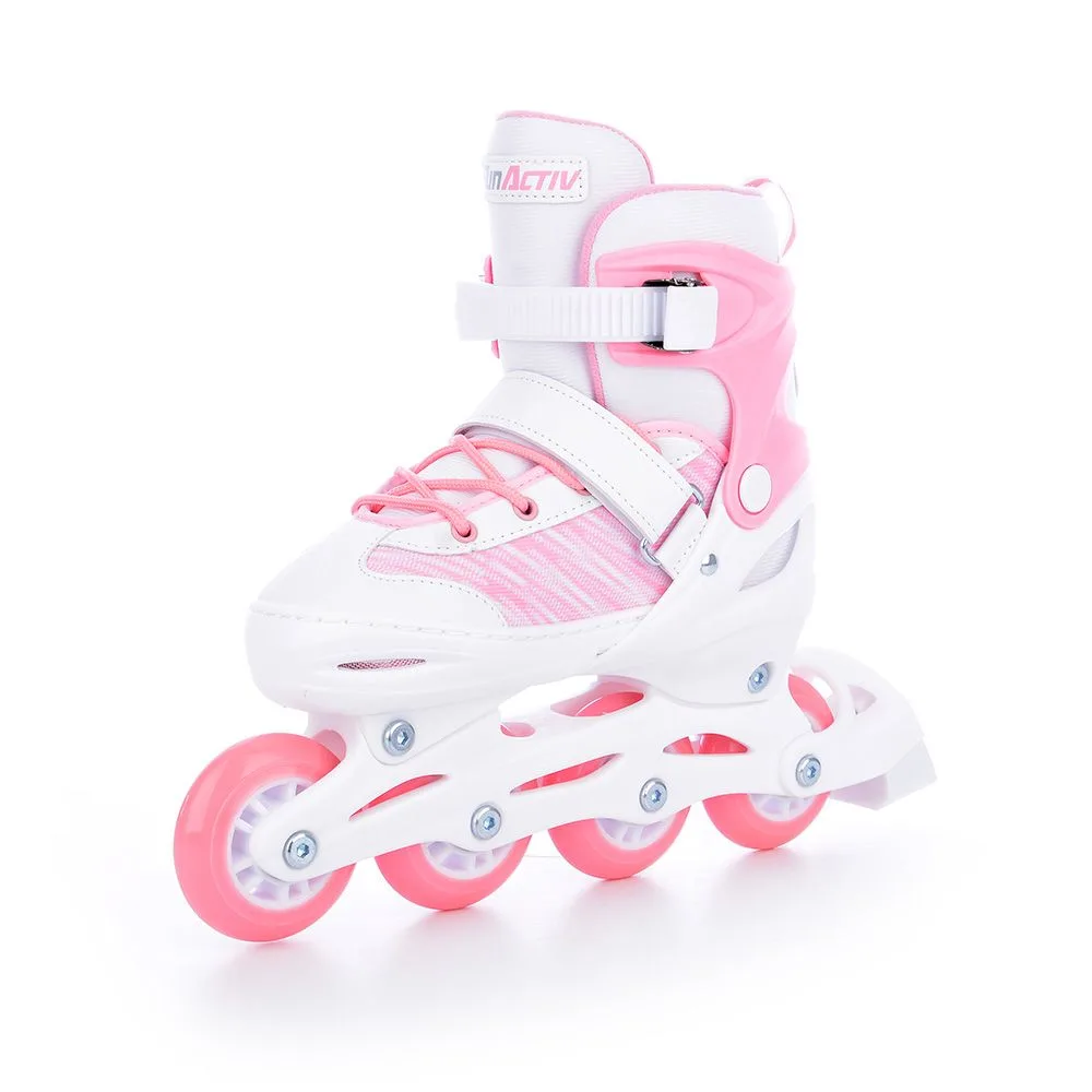Patine Reglabile TEMPISH ORIN GIRL DUO pink alb 34-37 - imagine 5